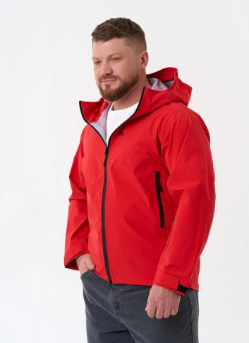 Мужская ветровка красного цвета