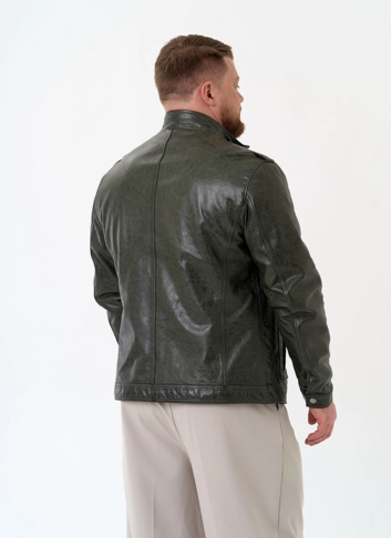 Мужская куртка из натуральной кожи фото