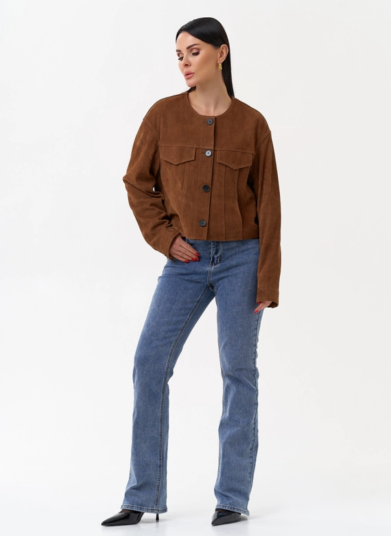 Куртка из натуральной замши