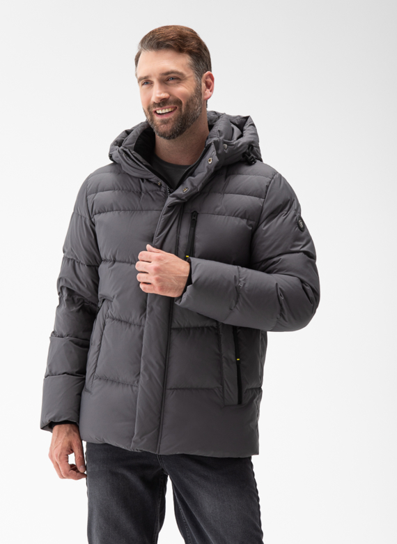 Мужской пуховик с капюшоном 
