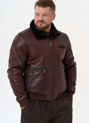 Мужская натуральная дубленка