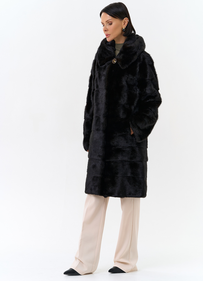 фото Шуба из норки модель № 29537