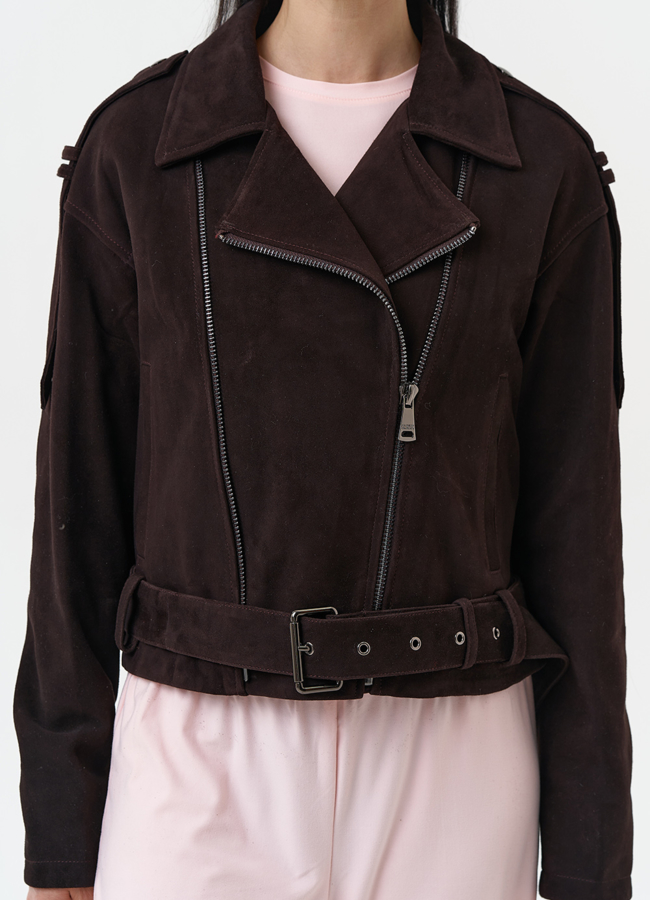 Женская куртка из натуральной замши модель № 30318 универмаг малина