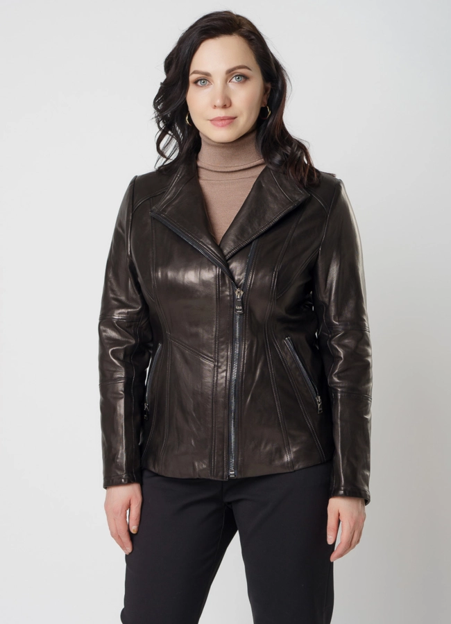 Куртка из натуральной кожи модель № 18228 универмаг малина