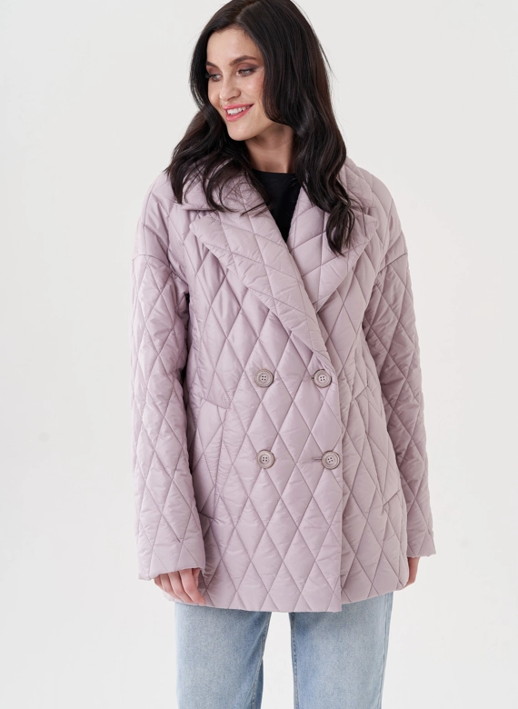 Женское полупальто с английским воротником  фото