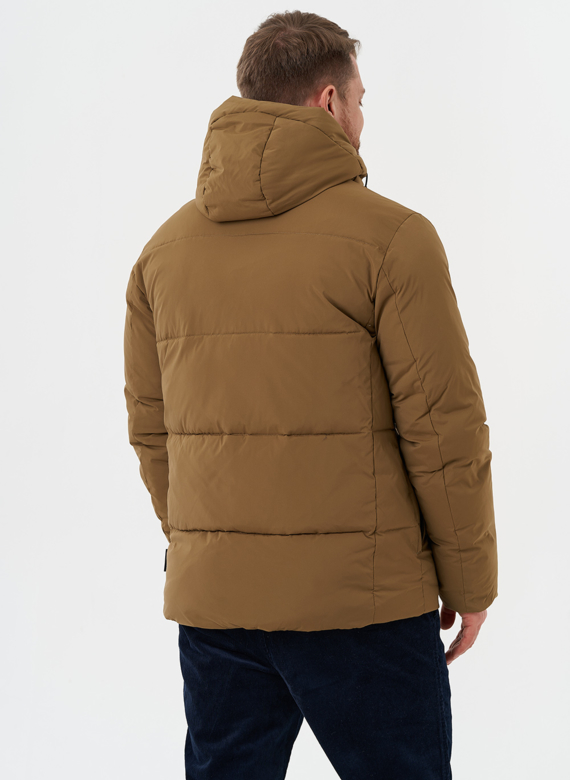Мужской пуховик с капюшоном