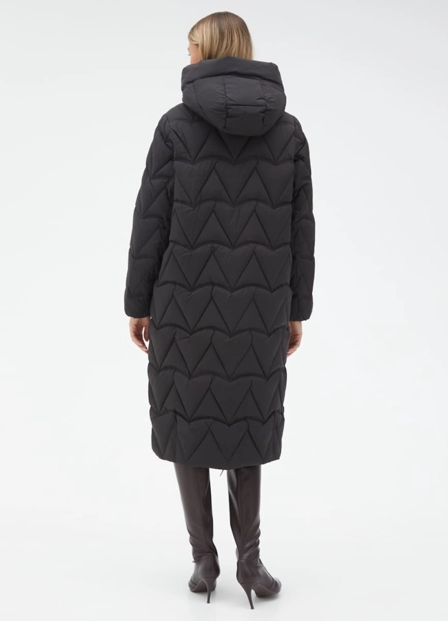 Женский пуховик черного цвета модель № 31138 в рассрочку